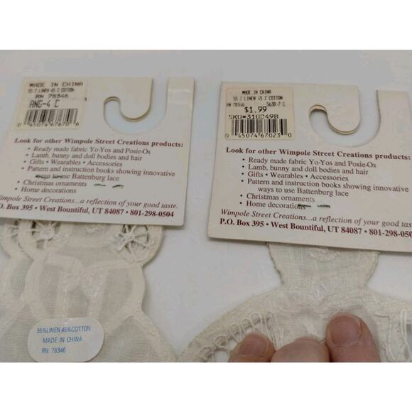 Wimpole Street Creations 7" Gingerbread Boy Doily - 4" Angel - Picture 2 of 5